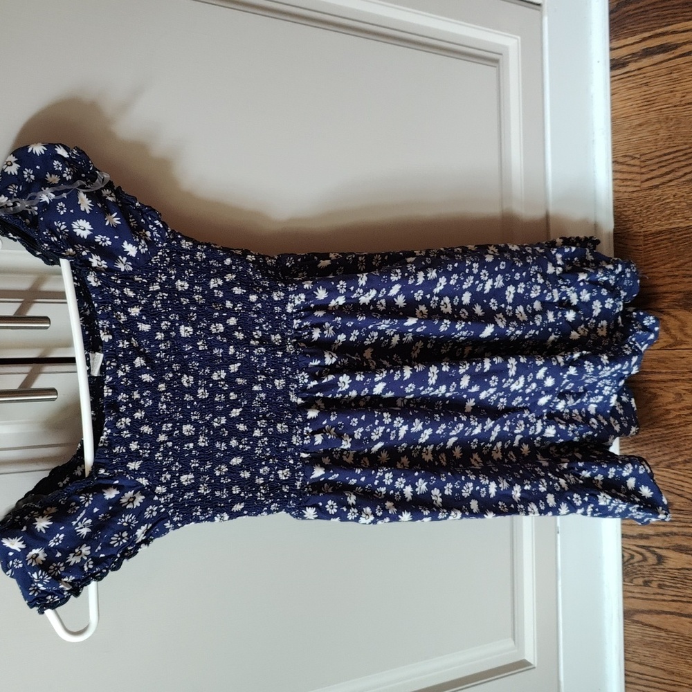 COPY - Youth dress blue floral